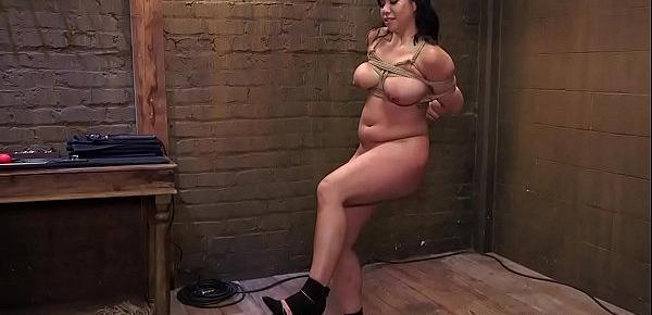  Slave trainers whipping busty slut